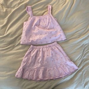 Gap kids eyelet skirt and tank set in excellent condition - perfect for Easter!